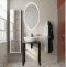 Мебель для ванной DIWO Элиста 60 чёрный мрамор, с раковиной Moduo 55 Leaf подвесная, в стиле лофт (гарнитур, мебель) 554847 - 0