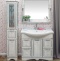 Мебель для ванной Sanflor Адель 100 белая, патина серебро - 2
