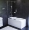 Комплект акриловой ванны со шторкой и душевой системой AM.PM Like 150x70 белая W80ASET-150SL - 2