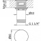 Донный клапан для раковины Cezares хром  CZR-B-SOC-01 - 1