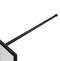 Душевая перегородка Vincea Walk-In 120х200 профиль черный стекло рифленое  VSW-1HC120CFB - 5