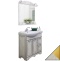 Мебель для ванной Sanflor Адель 82 белая, патина золото, R - 0