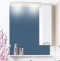 Зеркало-шкаф Бриклаер Токио 80 R светлая лиственница, белый глянец 4627125411731 - 0