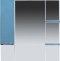 Зеркало Misty Кристи 90 L голубой с подсветкой  П-Кри02090-061СвЛ - 0
