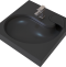 Раковина STWORKI Дублин 60 см черная матовая, на стиральную машину RSDb600 - 4