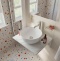 Мебель для ванной DIWO Элиста 60 белый мрамор, с раковиной Moduo 40 RING, в скандинавском стиле, овальная (гарнитур, мебель) 554704 - 2