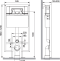 Комплект Унитаз подвесной STWORKI Ноттвиль SETK3104-2616 безободковый, с микролифтом + Система инсталляции для унитазов STWORKI 510163 с кнопкой смыва 230824 белой 561152 - 8