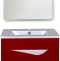 Тумба для комплекта Bellezza Эйфория 60 красная для раковины Квадро 4639109660035 - 1