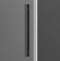 Душевая дверь в нишу Vincea Soft 110х195 профиль темный хром стекло прозрачное  VDS-3SO110CLGM - 1