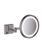 Косметическое зеркало Hansgrohe AddStoris с подсветкой шлифованный черный хром 41790340 - 0