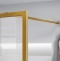 Душевая перегородка Vincea Walk-In 120х200 профиль брашированное золото стекло рифленое  VSW-1HC120CFBG - 1