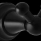 Крючок двойной Rav Slezak Morava черный матовый MKA0102CMAT - 0