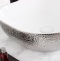Раковина накладная CeramaLux NC 42 см белый/серебро  D1301H021 - 3