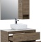 Мебель для ванной STWORKI Карлстад 90 дуб рустикальный, простоун беж, в стиле лофт, подвесная, российская 425512 - 5