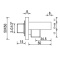 Шланговое подключение RGW Shower Panels SP-181 держатель для душа 21140681-01 - 1