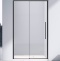 Душевая дверь Vincea Slim-N 130 черный стекло прозрачное VDS-4SN130CLB - 0