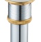 Донный клапан для раковины SantiLine SL-104 без перелива, черный - 0