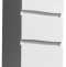 Шкаф-пенал Stella Polar Фудзи 30 R с бельевой корзиной белый SP-00000457 - 0