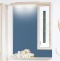 Зеркало-шкаф Бриклаер Бали 62 светлая лиственница, белый глянец, R 4627125412004 - 0
