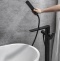 Смеситель напольный Allen Brau Infinity для ванны с душем черный матовый 5.21009-31 - 5