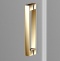 Душевая дверь в нишу Vincea Alpha 150х190 профиль брашированное золото стекло прозрачное  VDS-3AL150CLG - 1