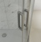 Душевая дверь в нишу STWORKI Стокгольм 110 см профиль хром матовый, стекло матовое, раздвижная 3GW217TTKK000 - 4