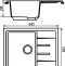 Мойка кухонная Marrbaxx Катрин 64.5 светло - серый Z151Q010 - 2