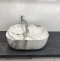Раковина накладная CeramaLux MNC 50 см под камень/белый, серый  K397G125 - 1