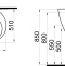 Комплект  Раковина STWORKI моноблок Ноттвиль 51 + Зеркало-шкаф STWORKI Мальмё МВК074 45, с подсветкой, белый, прямоугольный, навесной, овальный, в сти 560961 - 6