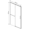 Душевая дверь Vincea Slim Soft 130 хром стекло прозрачное VDS-1SS130CL - 1