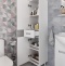 Мебель для ванной DIWO Дмитров 60 белая, с зеркалом, в современном стиле, российская (гарнитур, комплект) 460896 - 5