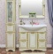 Мебель для ванной Sanflor Адель 100 белая, патина золото - 2