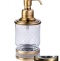 Дозатор для жидкого мыла настольный Boheme Royal Cristal бронза 10929-BR-B - 0