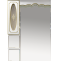 Зеркало-шкаф Misty Монако 80 L белый-золото с подсветкой Л-Мнк02080-013Л - 0