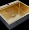 Мойка кухонная Paulmark Brim-Pro 59 брашированное золото PM705951-BG - 1