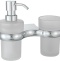 Дозатор для жидкого мыла WasserKRAFT Berkel со стаканом для зубных щеток хром K-6889 - 0
