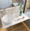 Мебель для ванной DIWO Элиста 100 белый мрамор, с раковиной Moduo 40 RING 555436 - 2