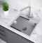 Мойка кухонная мойка Paulmark Stepia 50 светло - серый матовый PM115051-GRS - 3