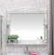 Мебель для ванной Sanflor Адель 100 белая, патина серебро - 6