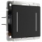 Выключатель сенсорый двухклавишный с подсветкой, без рамки Werkel черные W4522008 - 1