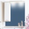 Зеркало-шкаф Бриклаер Токио 80 L светлая лиственница, белый глянец 4627125411724 - 0