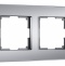 Рамка на 2 поста Werkel Senso серебряный soft-touch W0023106 - 0