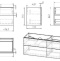 Комплект мебели SanVit Лира 120 L белый глянец - 7