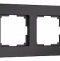 Рамка на 2 поста Werkel Senso черный soft-touch W0023108 - 1