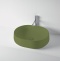 KERASAN F10 Раковина накладная 56х44 см, без отв под смеситель, цвет зеленый матовый 460511 - 0