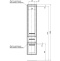 Шкаф-пенал Aquanet  35 см (00200920) - 5