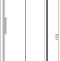 Душевая дверь в нишу Vincea Soft VDS-3SO140CL 140 см, стекло прозрачное, хром - 3