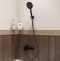 Смеситель для ванны с душем DIWO Смоленск SM-03b черный, однорычажный, настенный, российский - 6