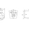 Унитаз подвесной Abber Bequem безободковый с сиденьем микролифт серый матовый AC1102MG - 9