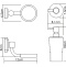 Дозатор для жидкого мыла WasserKraft  хром - белый K-28199 - 2